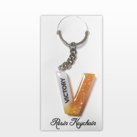 Letter V Key chain